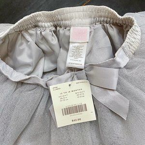 Janie and Jack Ballerina Silver Gray Tutu Skirt
